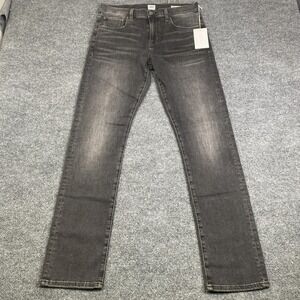 Edwin Maddox Slim Taper Jeans Mens 31x32 Gray Coal Wash Faded Denim Pants